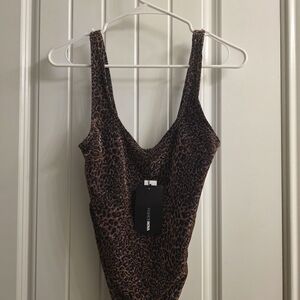 Michael Kors Animal Print Bodysuit